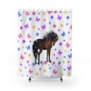 Horse Shower Curtain - Girls Bathroom Room Decor - Horse Lover Gift 