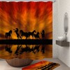 Horse Sunset Shower Curtain - Beautiful Country Style Bathroom Decor 