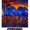 Horses Running Oil Painting Shower Curtain - Waterproof Bath Decoration 