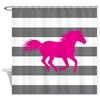 Hot Pink Horse Shower Curtain - Customize With Colors Of Your Choice 