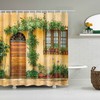 House Flower leaves Garden plant Shower Curtain - Village Home Bathroom Decor
