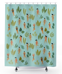 House Plants And Plant Lady Shower Curtain For A Nature Lover'S Bath
