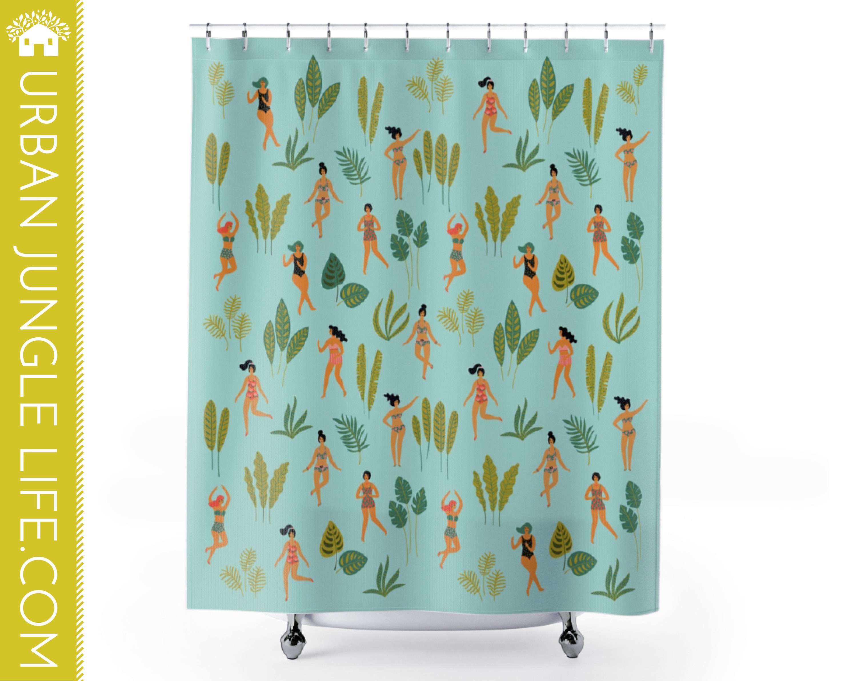 House Plants And Plant Lady Shower Curtain For A Nature Lover'S Bath