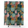 House Plants Shower Curtain for Bathroom Decor, Tropical Leaves Design, Plant Lady Bath Decor 
