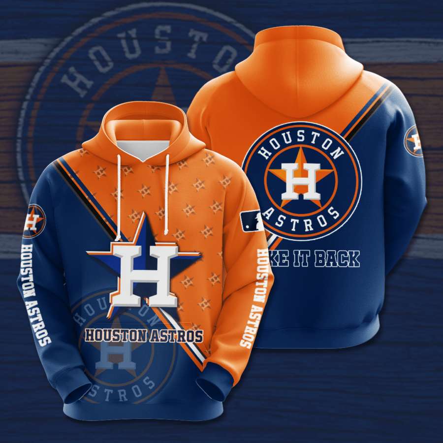 Houston Astros All Over Print 3D Hoodie - Customized For You