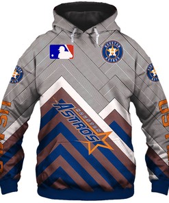 Houston Astros Baseball Zip-Up 3D Hoodie - Perfect For Mlb Fans