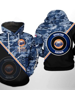 Houston Astros Mlb Camo Team 3D Hoodie Zipper Hoodie - Perfect For Any Fan
