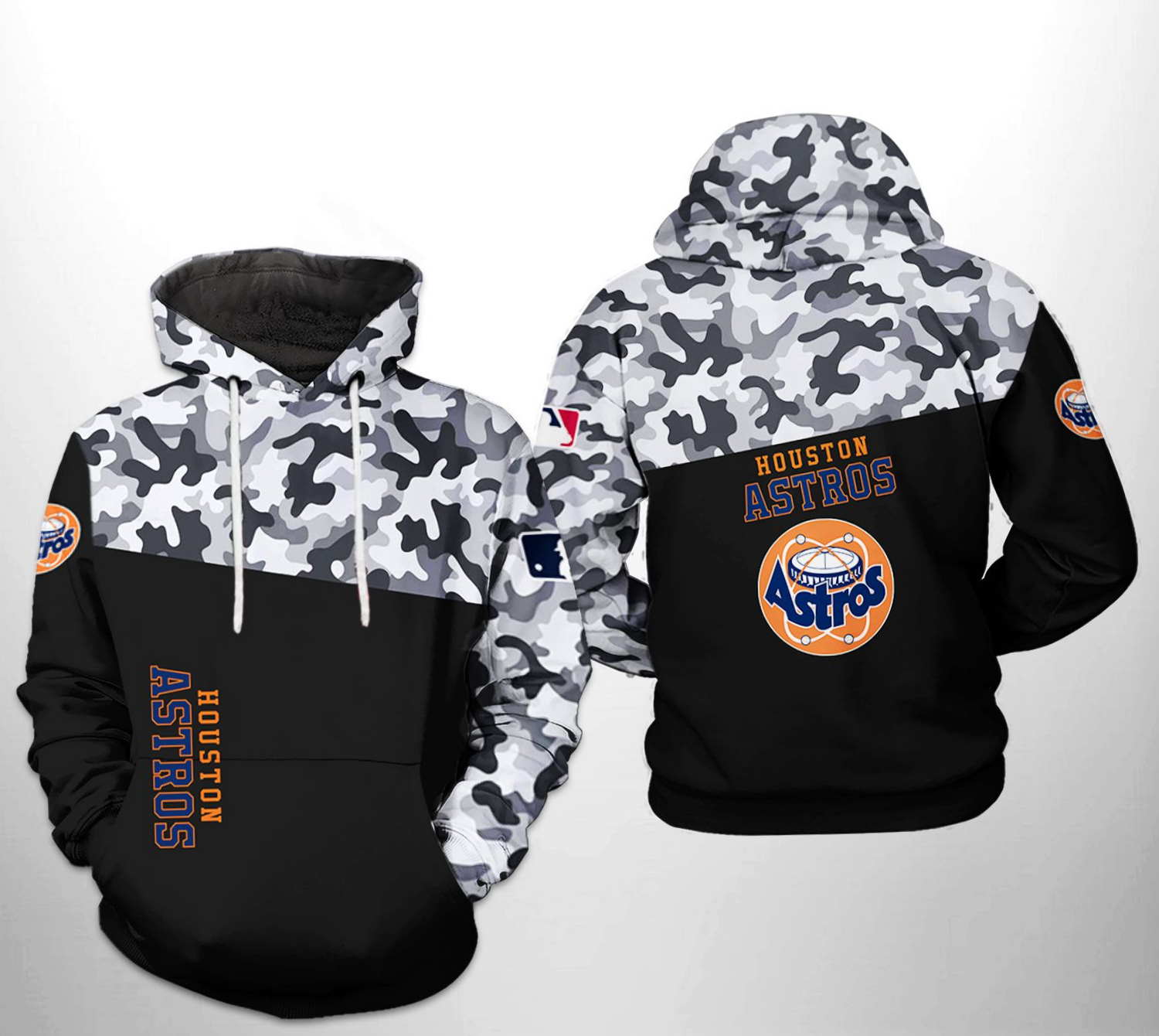 Houston Astros Mlb Camo Veteran 3D Hoodie Zipper Hoodie - Upgrade Your Sports Style