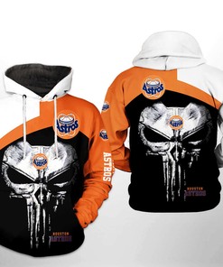 Houston Astros Mlb Skull Punisher 3D Hoodie Zipper Hoodie - Show Your Fan Spirit With Style