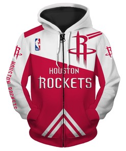 Houston Rockets 3D All-Over Print Zip Up Hoodie - Nhl Fan Gift