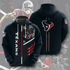 Houston Texans 3 Lines Graphic Hoodie 3D Zip Hoodie All Over Print, Ideal Gift For Fans