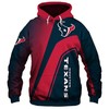 Houston Texans 3D Zip Hoodie Pullover With All Over Print For Nfl Fans