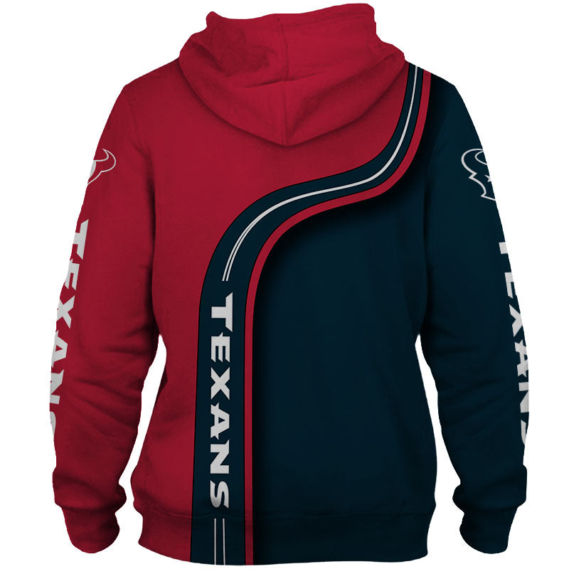 Houston Texans Hoodie 3D Highway Letter All Over Print, Ideal Gift For Fans