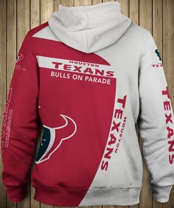 Houston Texans Hoodie 3D Zip Hoodie Pullover Gift With All Over Print For Fans