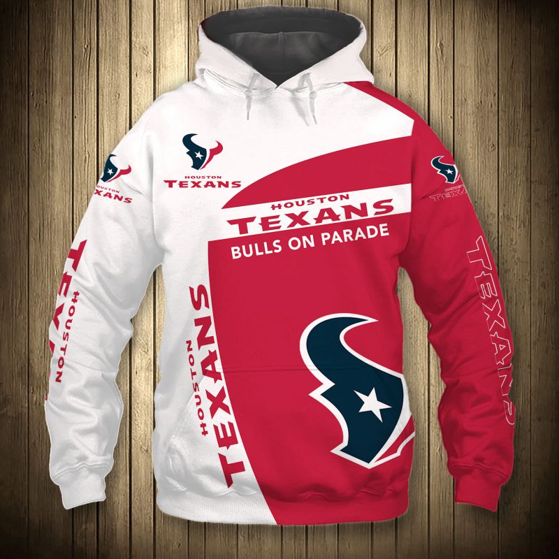Houston Texans Hoodie 3D Zip Hoodie Pullover Gift With All Over Print For Fans
