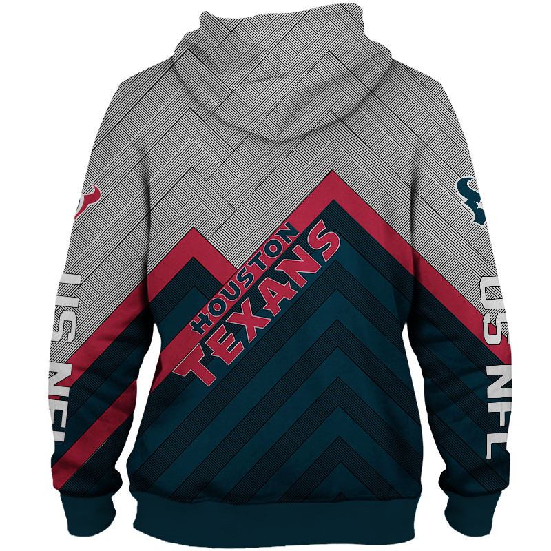 Houston Texans Hoodie 3D Zip Hoodie Pullover Size S-5Xl With All Over Print For Fans