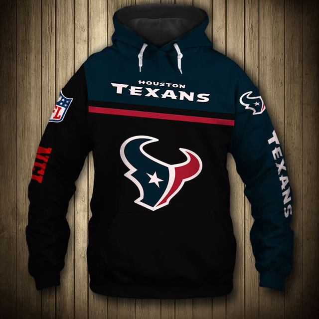 Houston Texans Skull Hoodie With 3D All Over Print, Ideal Gift For Fans