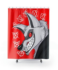 Howling Wolf Shower Curtain For Wilderness Bathroom Decor