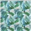 Hummingbird And Palm Tree Waterproof Shower Curtain For Home Bathroom Decor