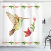 Hummingbird Artwork Print Shower Curtain for a Creative and Inspirational Bathroom Decor
