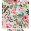 Hummingbird Floral And Flower Print Shower Curtain For Bathroom