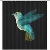 Hummingbird Printed Waterproof Shower Curtain For Bathroom Decor