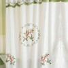 Hummingbird Shower Curtain Floral Flower Bird Fabric Bath Decor