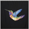 Hummingbird Tattoo Printed Fabric Shower Curtain For Home Decoration