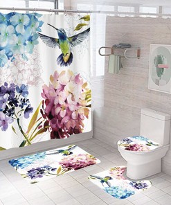 Hummingbird Wildlife Shower Curtain For Bathroom