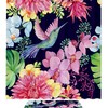 Hummingbirds And Orchids Floral Pattern Shower Curtain For A Elegant Bathroom