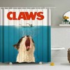 Humorous Claws Cat Bath Shower Curtain For Relaxing Fun Bathroom Decor