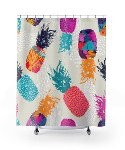 Humorous Pineapple Shower Curtain for Funny Gift Idea 