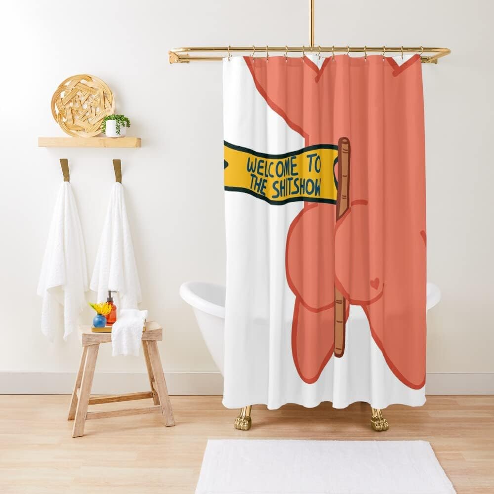 Humorous Star Shower Curtain to Brighten Up Your Bathroom