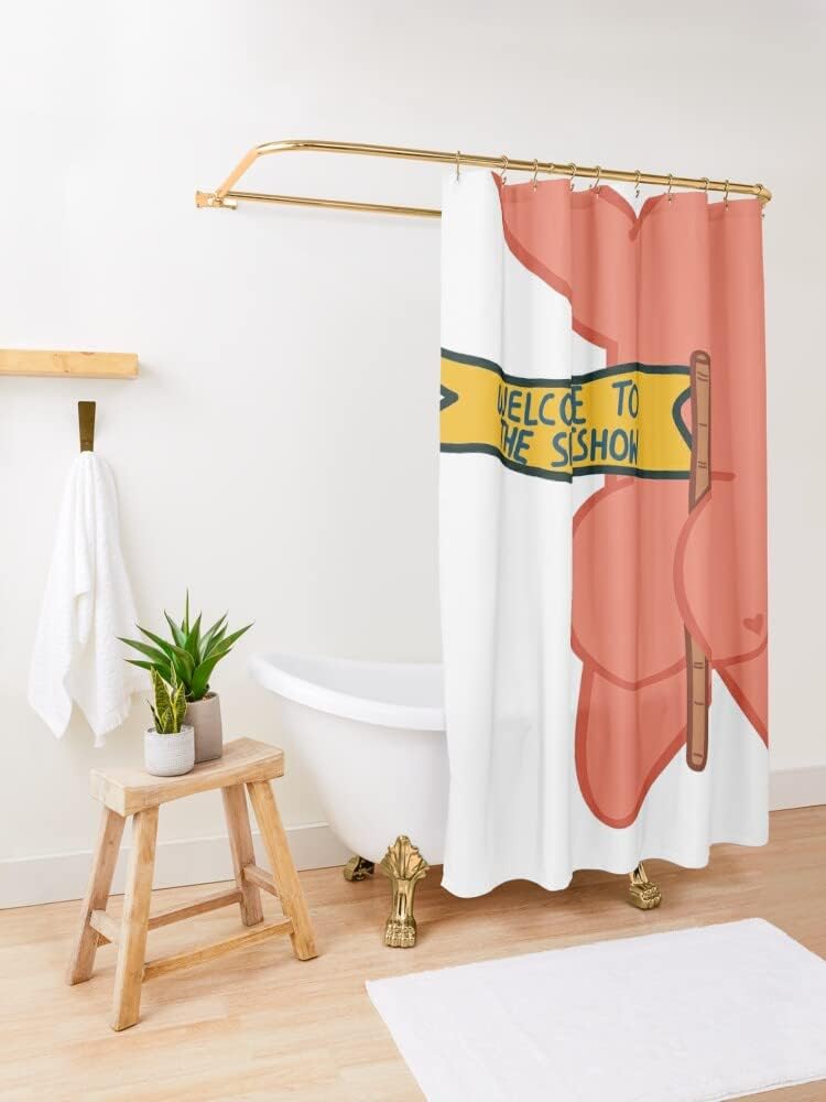 Humorous Star Shower Curtain to Brighten Up Your Bathroom