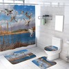 Hunting Ducks Shower Curtain With Fall Theme For Wildlife Enthusiasts