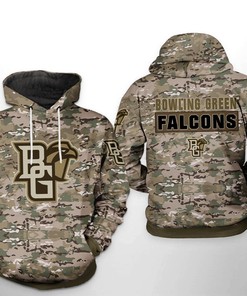Hunting-Themed Bowling Green Falcons Ncaa Camo Veteran 3D Hoodie
