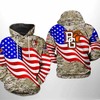 Hunting-Themed Bowling Green Falcons Ncaa Us Flag Camo Veteran 3D Hoodie
