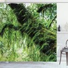Idyllic Spring Jungle Shower Curtain for Lush Bathroom Decor