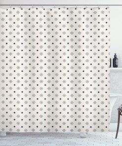 Impression Geometric Shower Curtain, Artistic Bathroom Decor