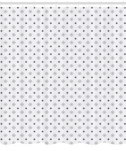 Impression Geometric Shower Curtain, Artistic Bathroom Decor