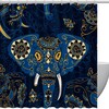 Indian Elephant Shower Curtain perfect for Bathroom Decor by Ikfashoni 