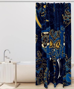 Indian Elephant Shower Curtain perfect for Bathroom Decor by Ikfashoni