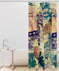 Indian Elephants Fruit Shower Curtain for Bathroom Decor by Ikfashoni