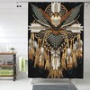 Indian Mandala Owl Shower Curtain for a Multicultural Decor