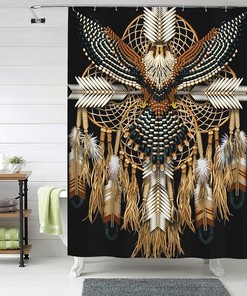 Indian Mandala Owl Shower Curtain for a Multicultural Decor