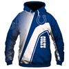 Indianapolis Colts 3D Zip Hoodie Pullover With All Over Print For Nfl Fans
