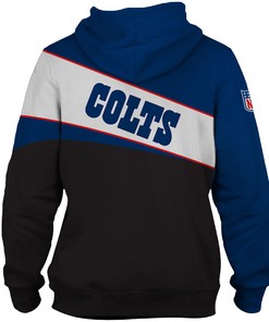 Indianapolis Colts All Over Print 3D Zip Hoodie - Custom All Over Print Hoodie