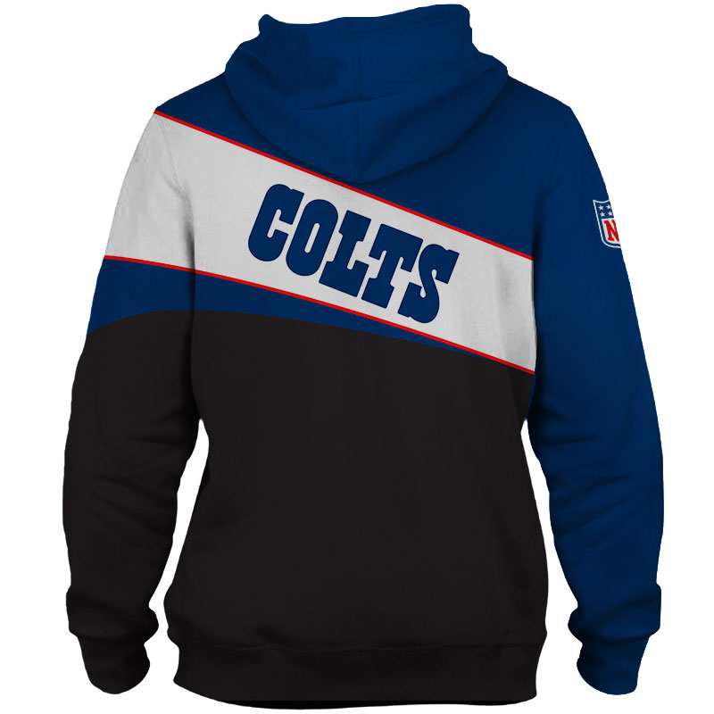 Indianapolis Colts All Over Print 3D Zip Hoodie - Custom All Over Print Hoodie