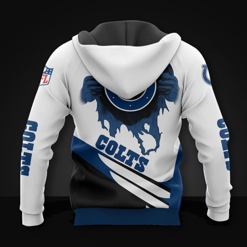 Indianapolis Colts Cool 3D Graphic 3D Hoodie - 3D Hoodies For Men