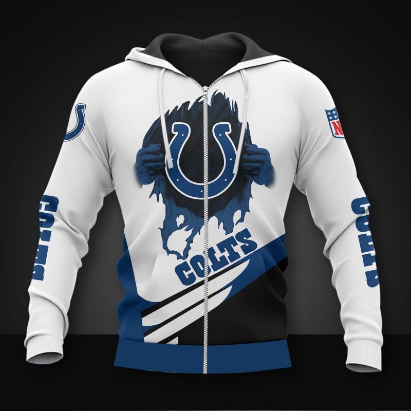 Indianapolis Colts Cool 3D Graphic 3D Hoodie - 3D Hoodies For Men